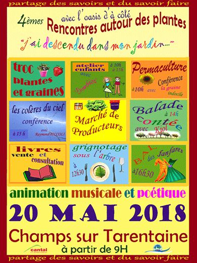 Quatrimes rencontres autour des plantes  20 mai 2018