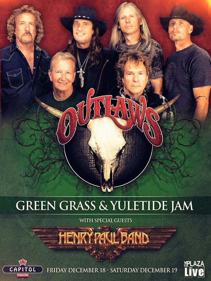 Poster Outlaws et Henry Paul Band, 18 et 19 dcembre 2015