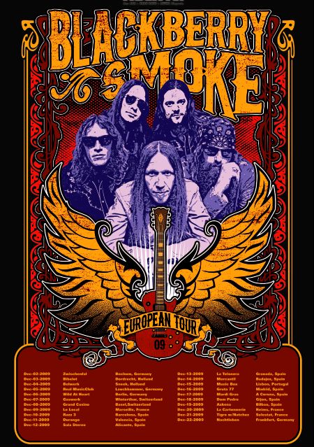 Blackberry Smoke : poster tourne europenne 2009